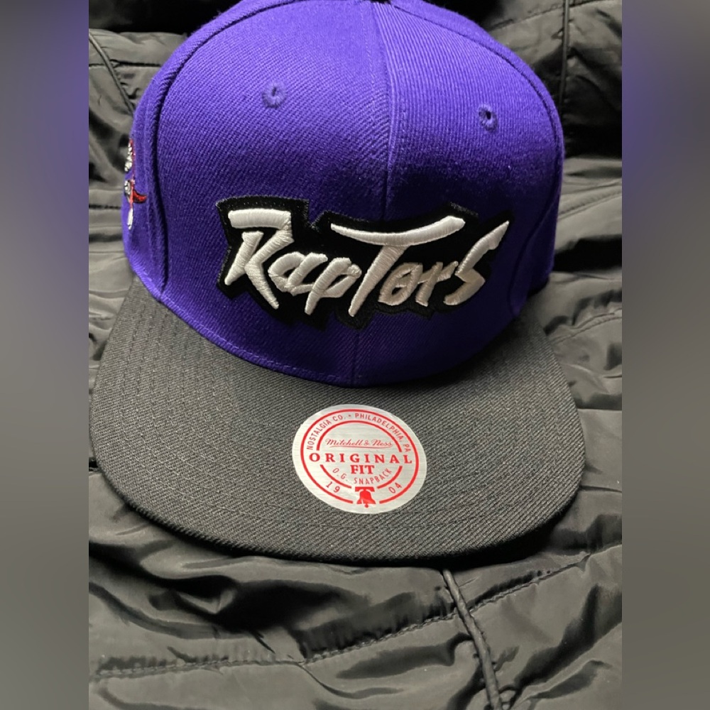 Raptors Mitchell & Ness Raptors Purple and Black Cap